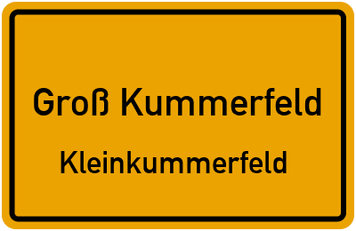 Straßenverzeichnis Groß Kummerfeld Kleinkummerfeld
