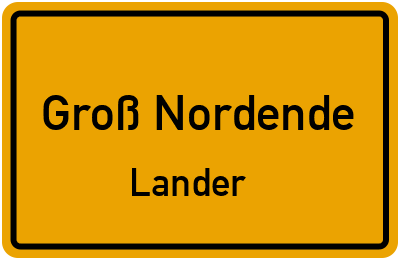 Straßenverzeichnis Groß Nordende Lander