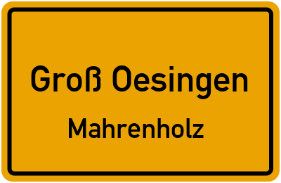 Straßenverzeichnis Groß Oesingen Mahrenholz