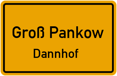 Straßenverzeichnis Groß Pankow Dannhof