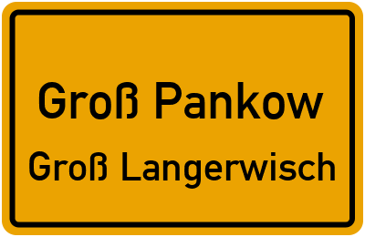 Straßenverzeichnis Groß Pankow Groß Langerwisch