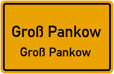 Straßenverzeichnis Groß Pankow Groß Pankow
