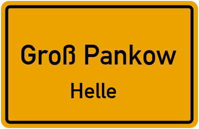 Straßenverzeichnis Groß Pankow Helle
