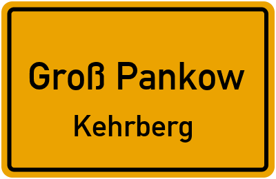 Straßenverzeichnis Groß Pankow Kehrberg