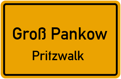 Straßenverzeichnis Groß Pankow Pritzwalk