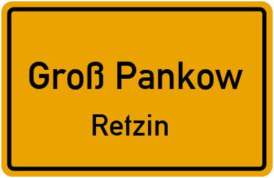 Straßenverzeichnis Groß Pankow Retzin