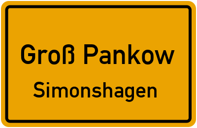Straßenverzeichnis Groß Pankow Simonshagen