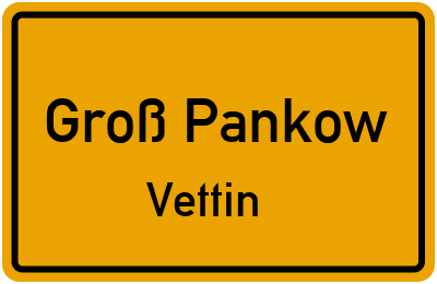 Straßenverzeichnis Groß Pankow Vettin