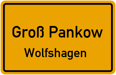 Straßenverzeichnis Groß Pankow Wolfshagen