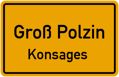 Straßenverzeichnis Groß Polzin Konsages