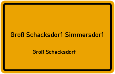 Straßenverzeichnis Groß Schacksdorf-Simmersdorf Groß Schacksdorf