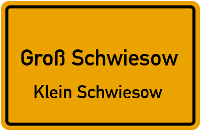 Straßenverzeichnis Groß Schwiesow Klein Schwiesow