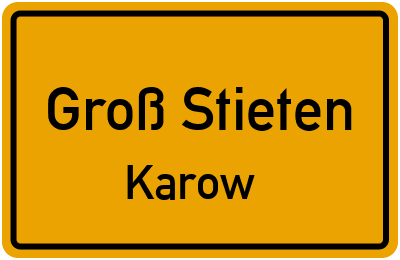 Straßenverzeichnis Groß Stieten Karow