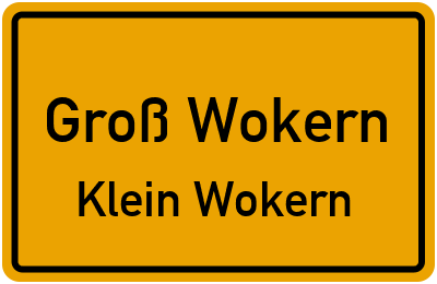 Straßenverzeichnis Groß Wokern Klein Wokern