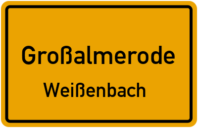 Straßenverzeichnis Großalmerode Weißenbach