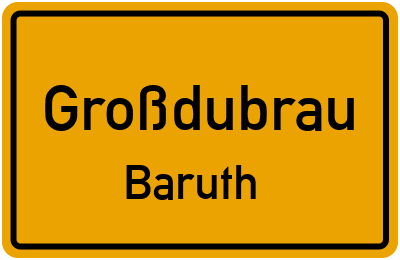 Straßenverzeichnis Großdubrau Baruth