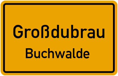 Straßenverzeichnis Großdubrau Buchwalde
