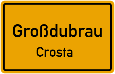 Straßenverzeichnis Großdubrau Crosta
