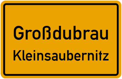 Straßenverzeichnis Großdubrau Kleinsaubernitz