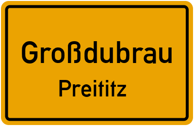 Straßenverzeichnis Großdubrau Preititz