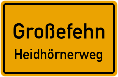 Straßenverzeichnis Großefehn Heidhörnerweg