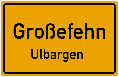 Straßenverzeichnis Großefehn Ulbargen