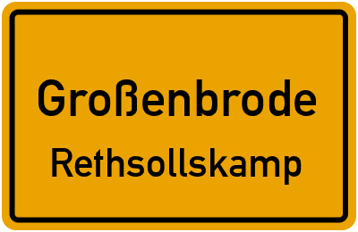 Straßenverzeichnis Großenbrode Rethsollskamp
