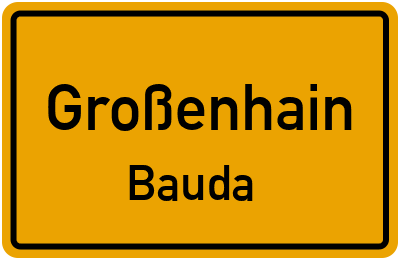 Straßenverzeichnis Großenhain Bauda