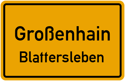 Straßenverzeichnis Großenhain Blattersleben