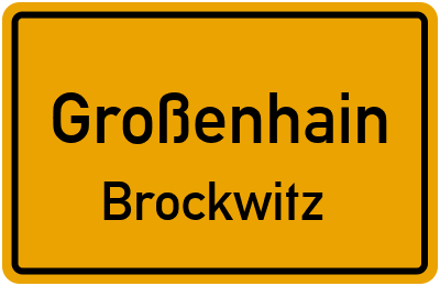 Straßenverzeichnis Großenhain Brockwitz