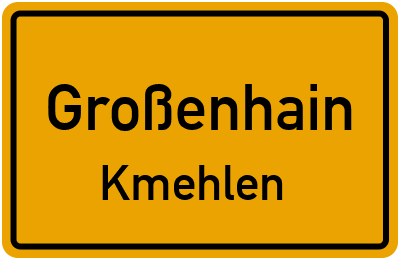 Straßenverzeichnis Großenhain Kmehlen