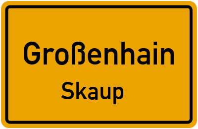 Straßenverzeichnis Großenhain Skaup