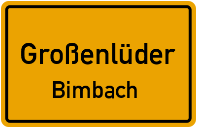 Straßenverzeichnis Großenlüder Bimbach