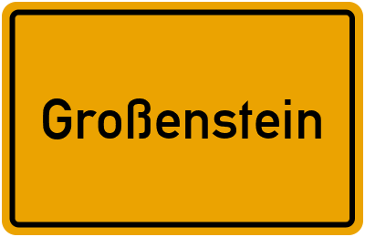 Ortsschild von Gemeinde Großenstein in Thüringen