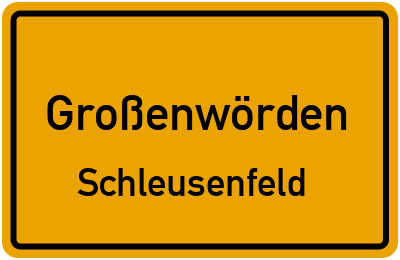 Straßenverzeichnis Großenwörden Schleusenfeld