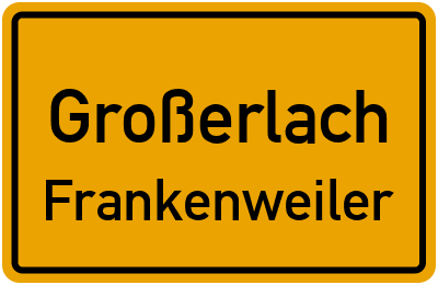 Straßenverzeichnis Großerlach Frankenweiler