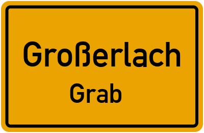 Straßenverzeichnis Großerlach Grab