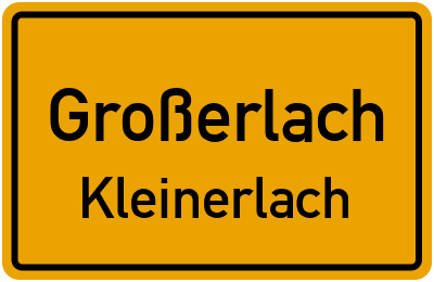Straßenverzeichnis Großerlach Kleinerlach