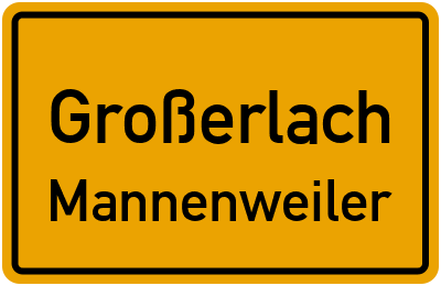 Straßenverzeichnis Großerlach Mannenweiler