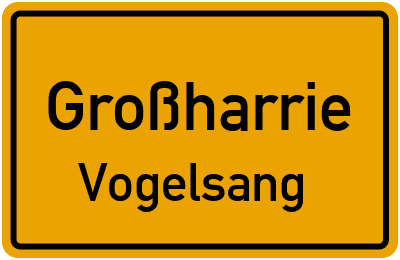 Straßenverzeichnis Großharrie Vogelsang