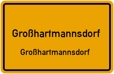 Straßenverzeichnis Großhartmannsdorf Großhartmannsdorf
