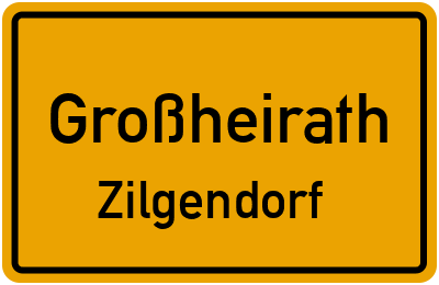 Straßenverzeichnis Großheirath Zilgendorf