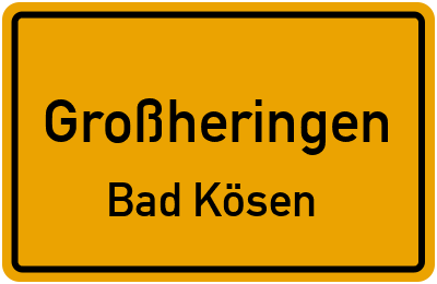 Straßenverzeichnis Großheringen Bad Kösen