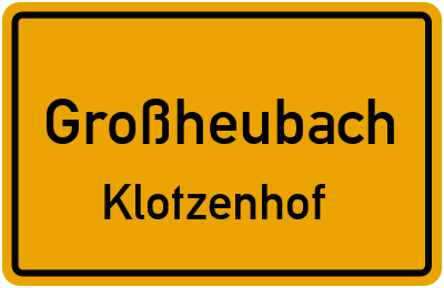 Straßenverzeichnis Großheubach Klotzenhof