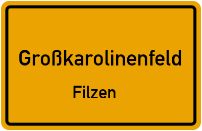 Straßenverzeichnis Großkarolinenfeld Filzen