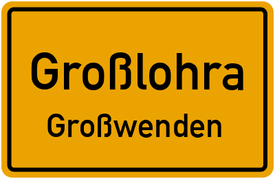 Straßenverzeichnis Großlohra Großwenden