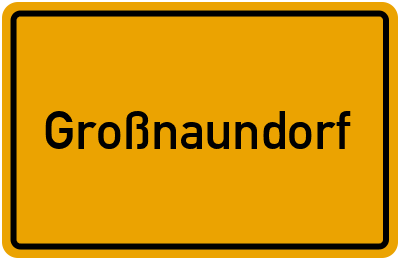 Ortsschild von Großnaundorf in Sachsen