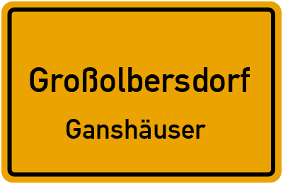 Straßenverzeichnis Großolbersdorf Ganshäuser