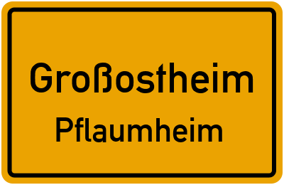 Straßenverzeichnis Großostheim Pflaumheim