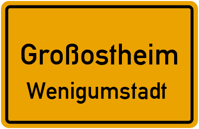 Straßenverzeichnis Großostheim Wenigumstadt